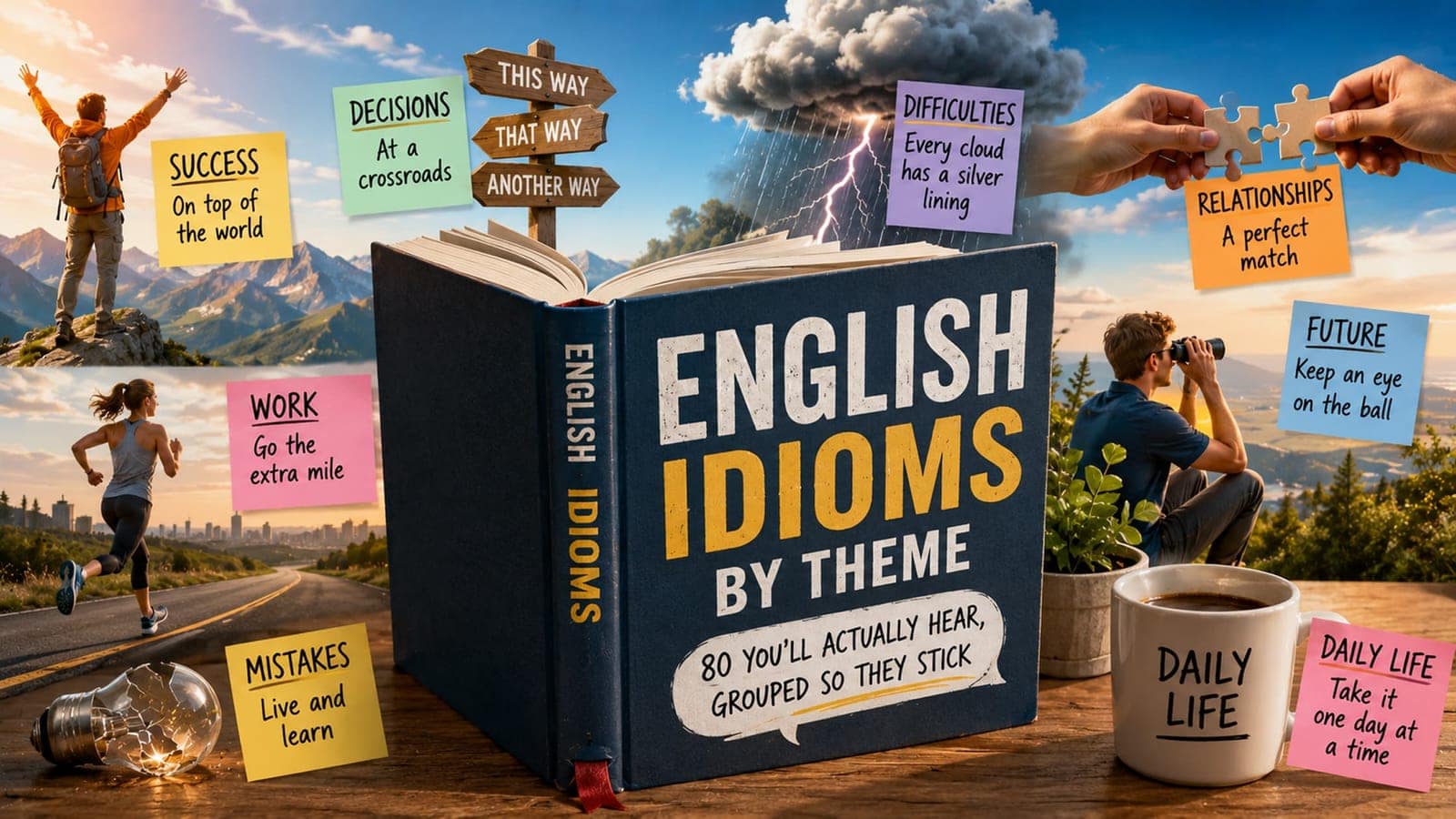 English Idioms by Theme: 80 You'll Actually Hear, Grouped So They Stick