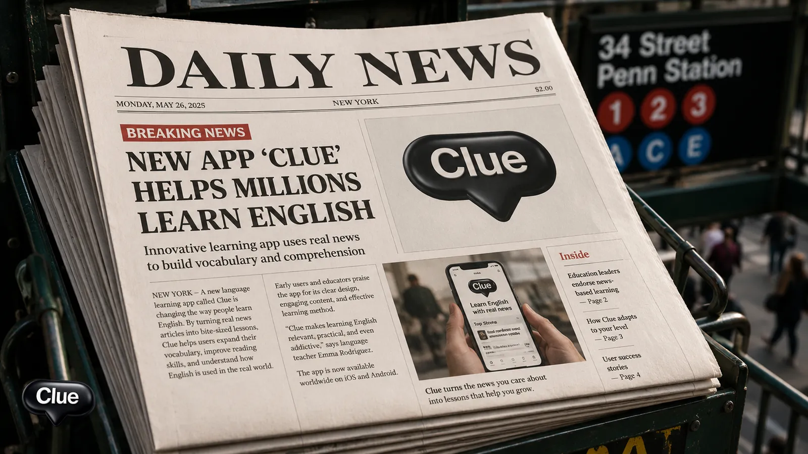Pick a paper. Read every morning.